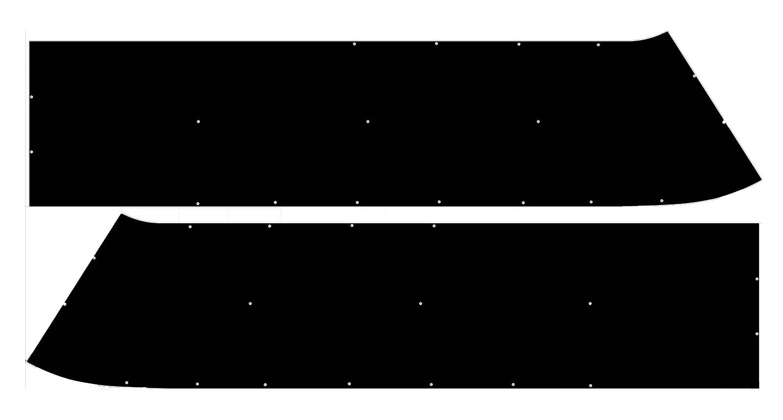 1955-57 Chevrolet Sedan Delivery Body Panel Covers (ABS Plastic)