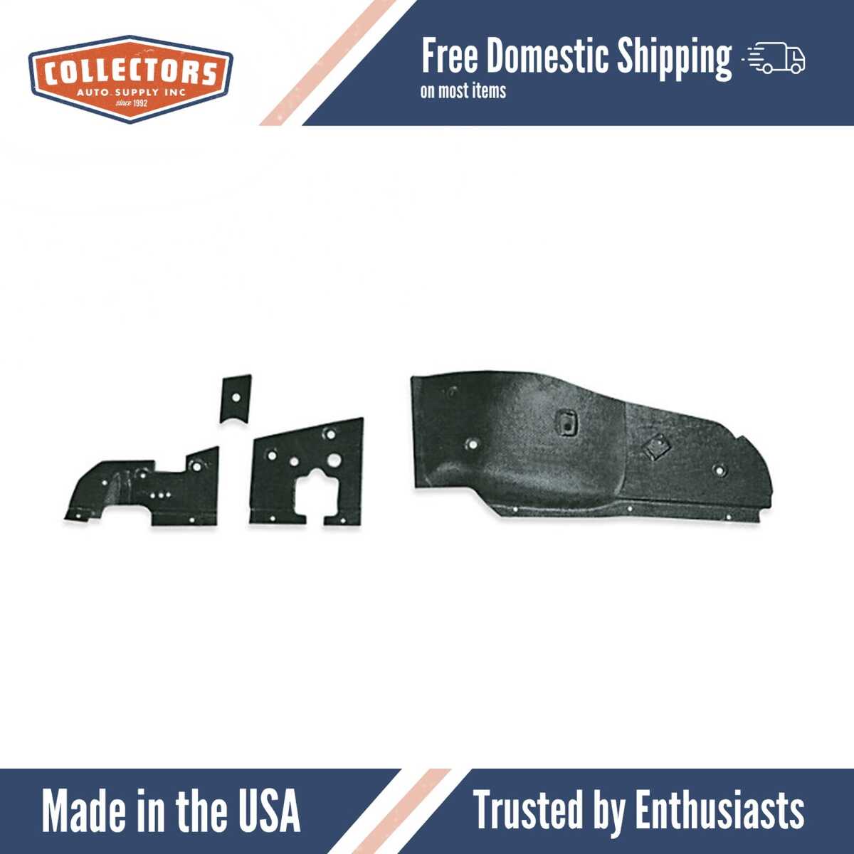 1965-1966 Cadillac Firewall Insulator..4 Piece