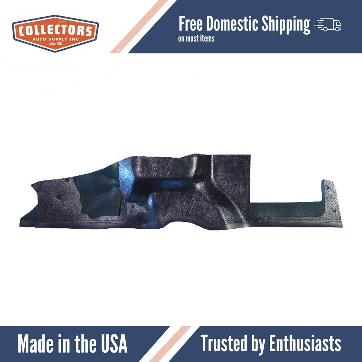 1959-1960 Chevrolet-El Camino Firewall Insulator..- Fiberglass..- w/ Skirt