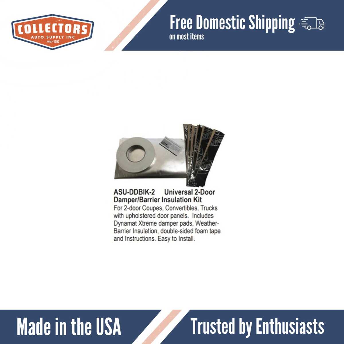 1966-1973 Jeepster Door Damper/Barrier Kit