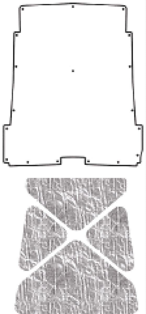 1958-59 Lincoln Premiere Under Hood Cover-Smooth