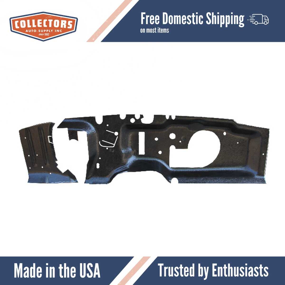 1967-1968 Cougar Firewall Insulator w/ Heater (Ultra High Def. Rubber)