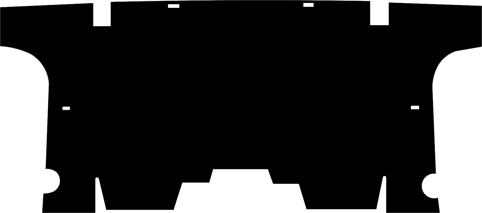1969-70 Cougar Coupe Seat Divider/Insulated