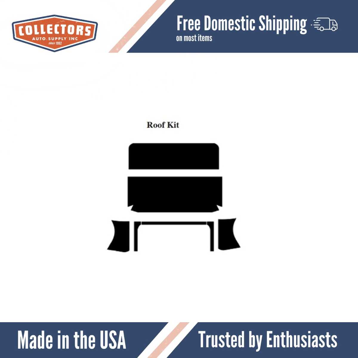 1966-1973 Jeepster Commando SC-1 Truck Roof Insulation Kit