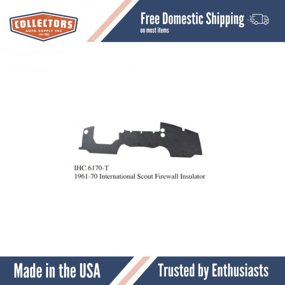 1961-70 International Scout Firewall Insulator