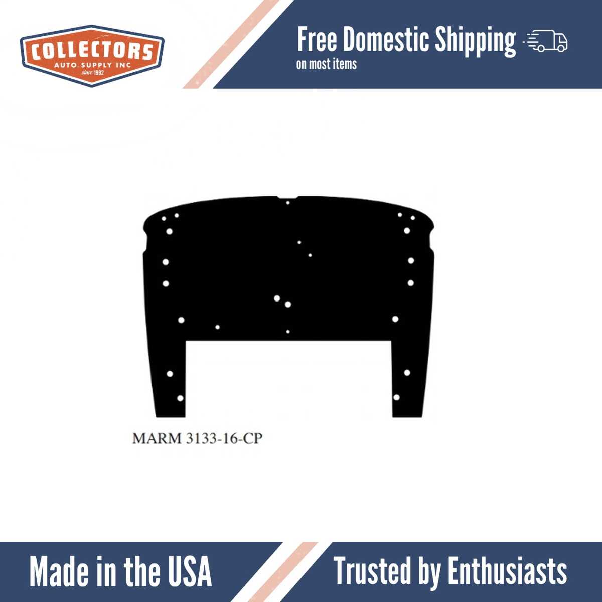 1931-1933 Marmon Series 16 Passenger Side Firewall Insulator