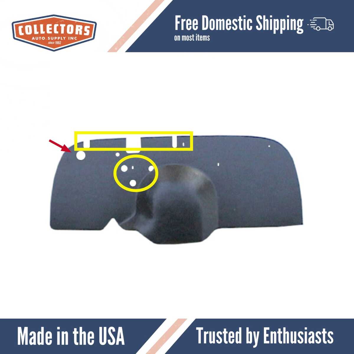 1947-54 Chevy Truck Type 1 Firewall Insulator,The Type 1 Firewall fits All Chevy Trucks from 1947-54 Including the 1955 1st Series Trucks, Fiberglass Insulation