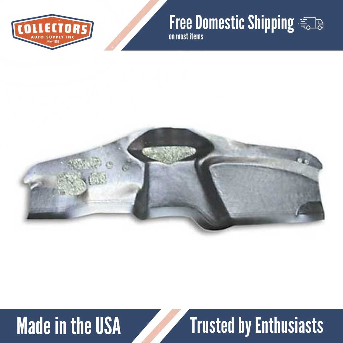 1957 Pontiac Firewall Insulator..- w/ Skirt..- Fiberglass