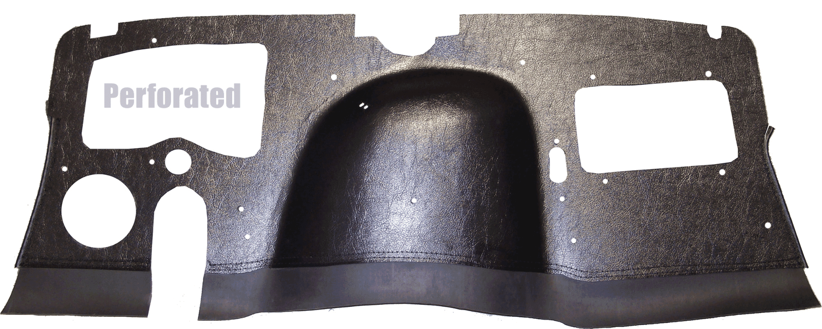 1950-1953 Buick Firewall Insulator (40 Series) (OEM Color Black)..- 2 Piece..- W/ Skirt