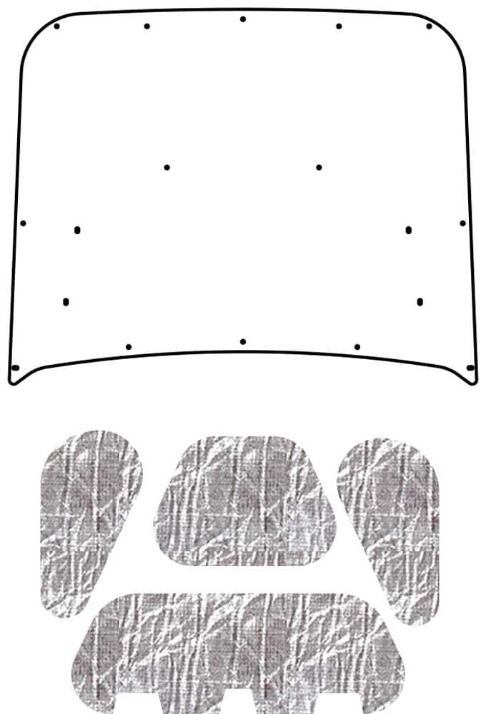 1998-11 Mercury Marauder Under Hood Cover-Smooth