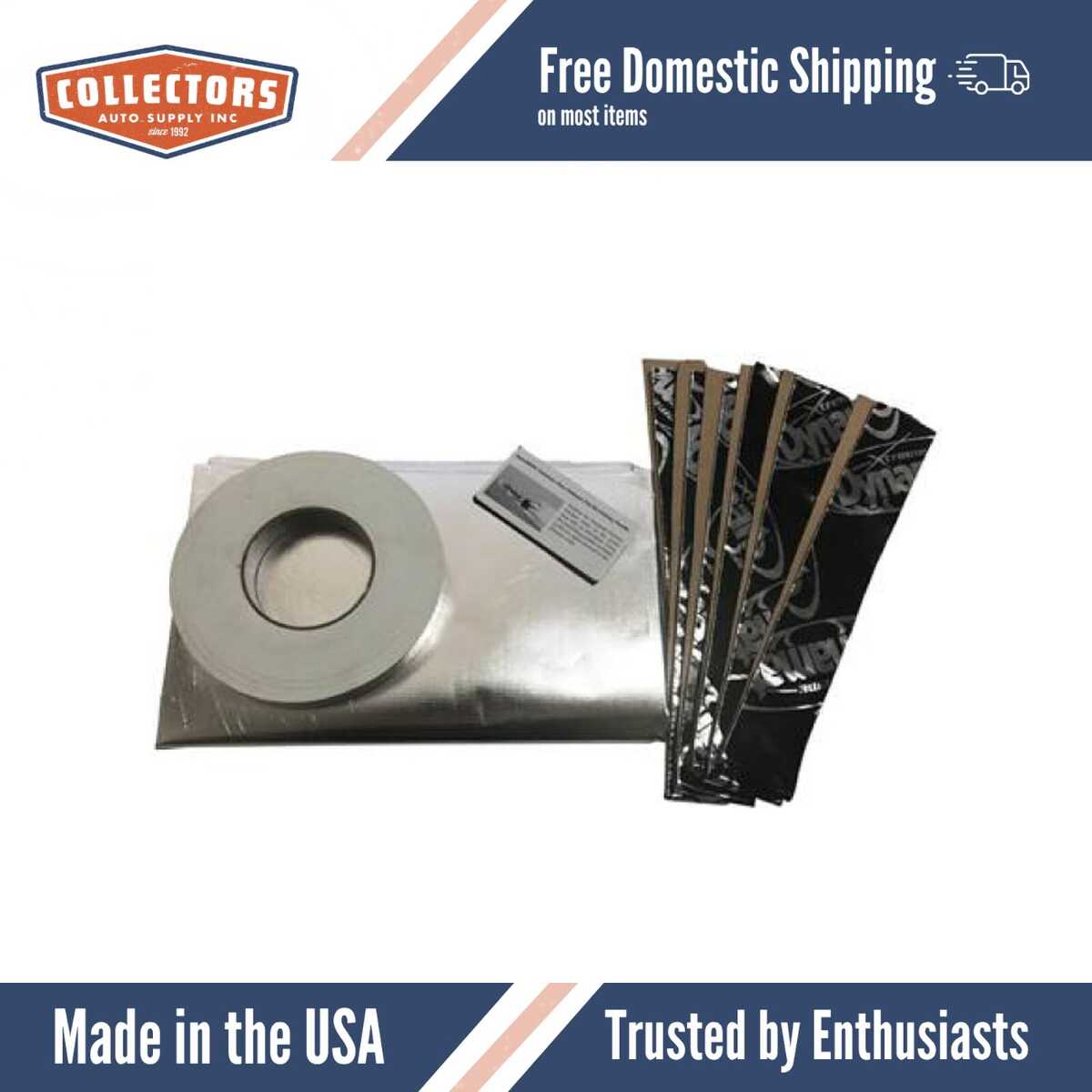 Chevrolet 1953-54 2 Door Damper/Barrier Pre-Cut Insulation Kit,Kit Contents