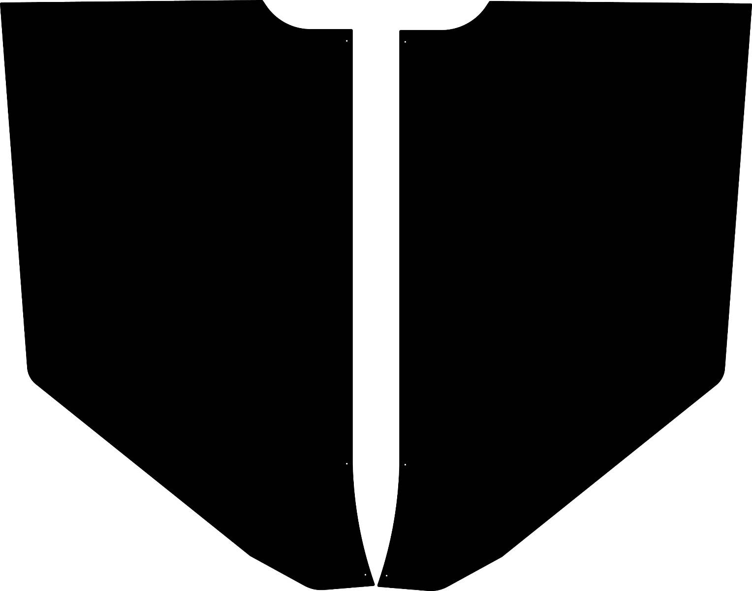 1937-39 Mopar Kick Panel Set (ABS Plastic)