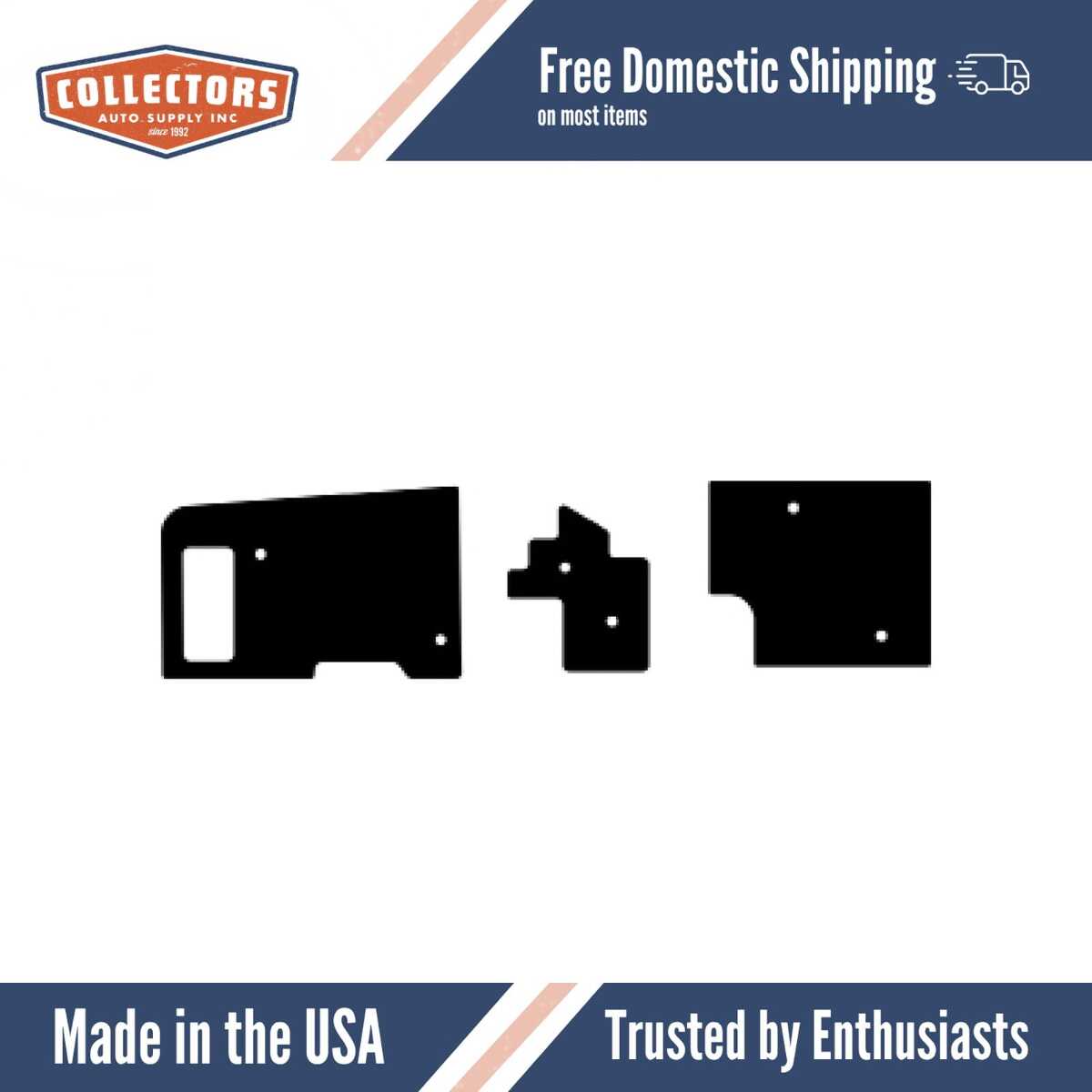 1970-74 Mopar E-Body Car Firewall Insulator with AC..- Flat..- Fiberglass