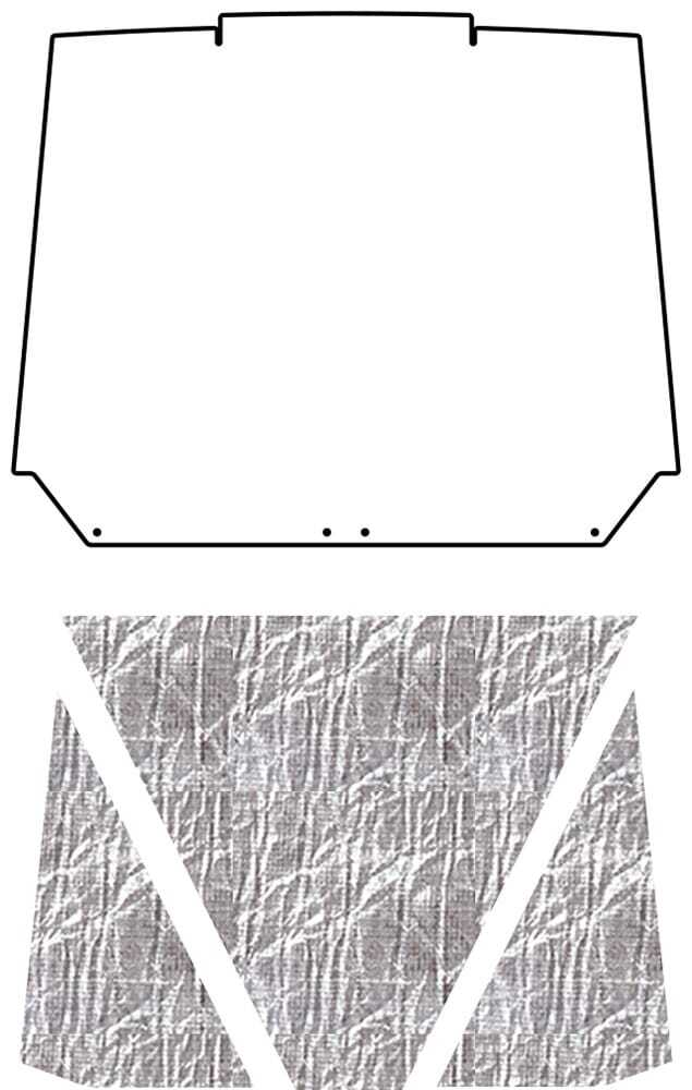 1955-56 Mercury Under Hood Cover-Smooth