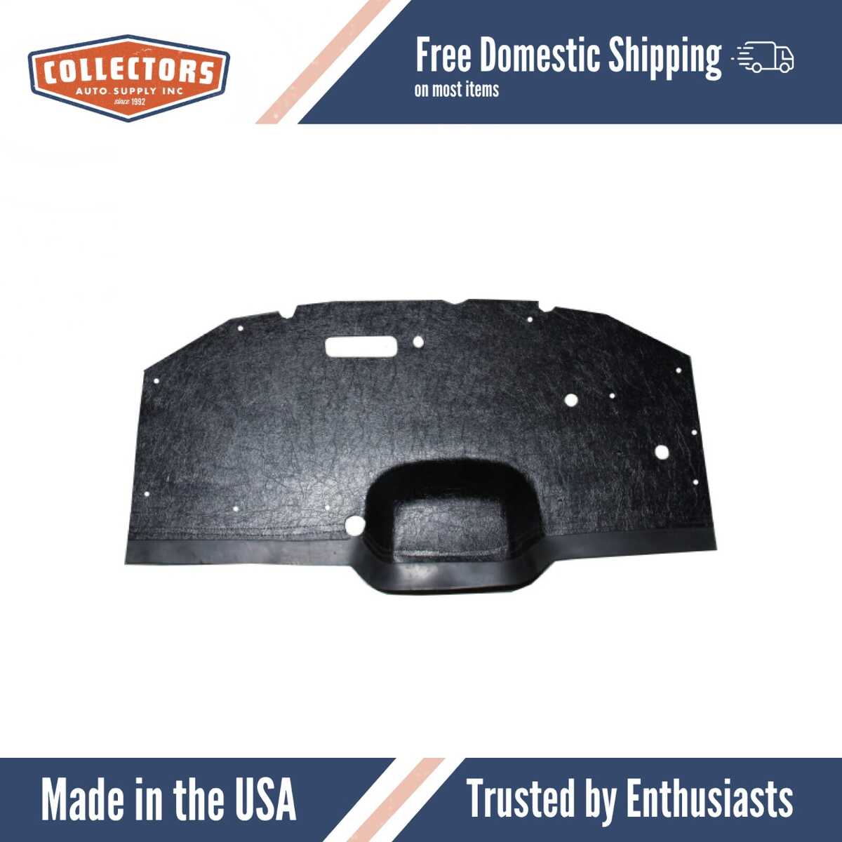 1935-36 Oldsmobile Firewall Insulator-Molded..- Heatshield..- w/ Skirt