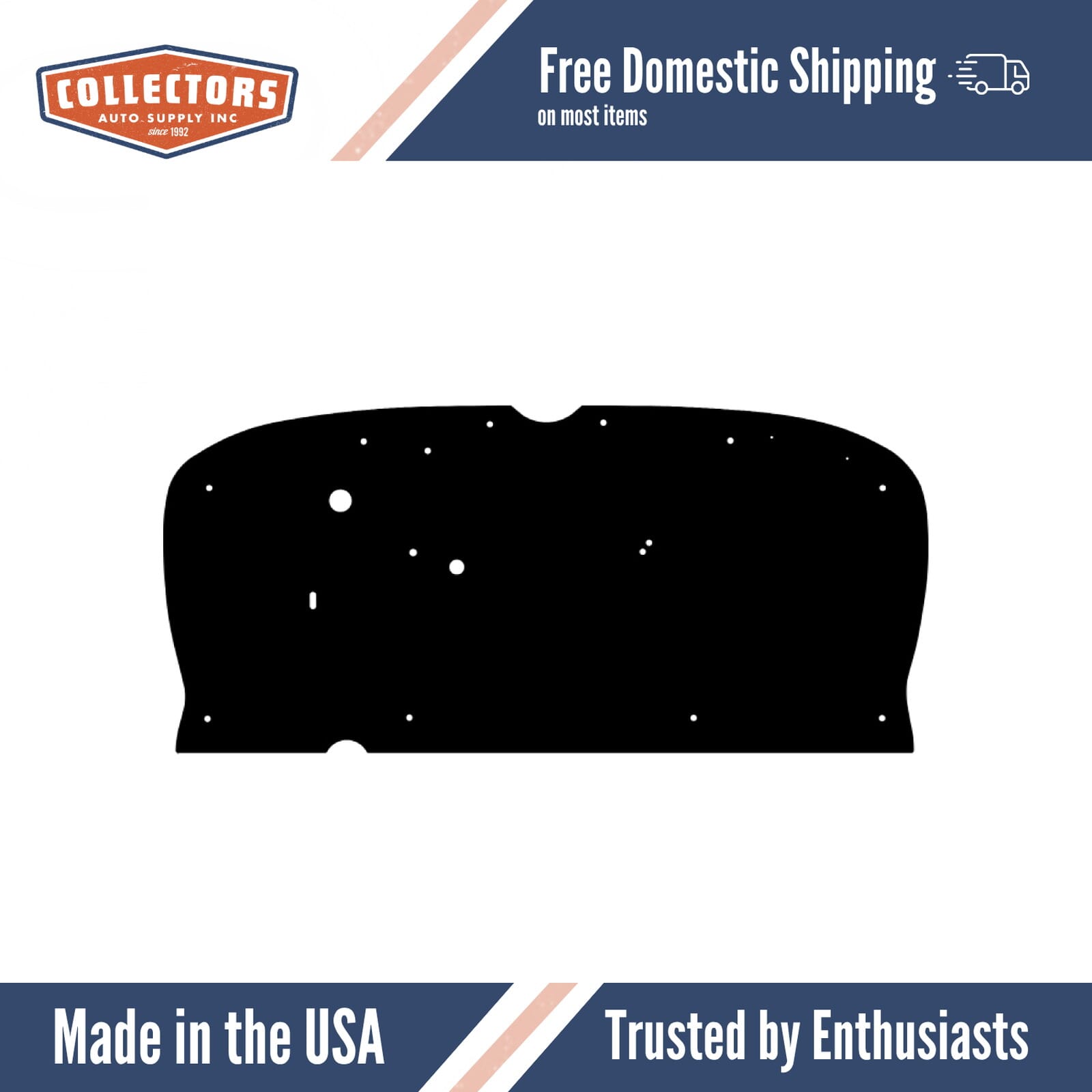 1932 Buick Series 80-90 Flat Firewall Insulator (OEM Color Black)