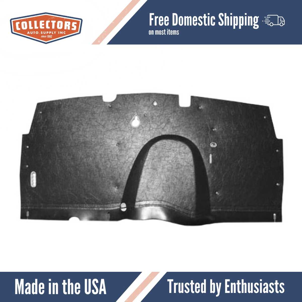 1939 Pontiac Model 26 Firewall Insulator..-	w/ Skirt..-	Heatshield ..