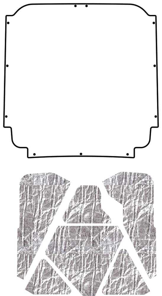 1970-77 Comet Under Hood Cover-Smooth