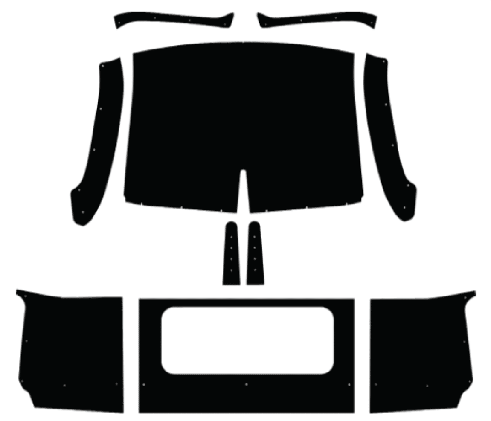1954 Dodge 3 Window Truck Headliner Kit Original Style B Cab Style 1954 Dodge 3 Window Truck Headliner Kit Original Style B Cab Style