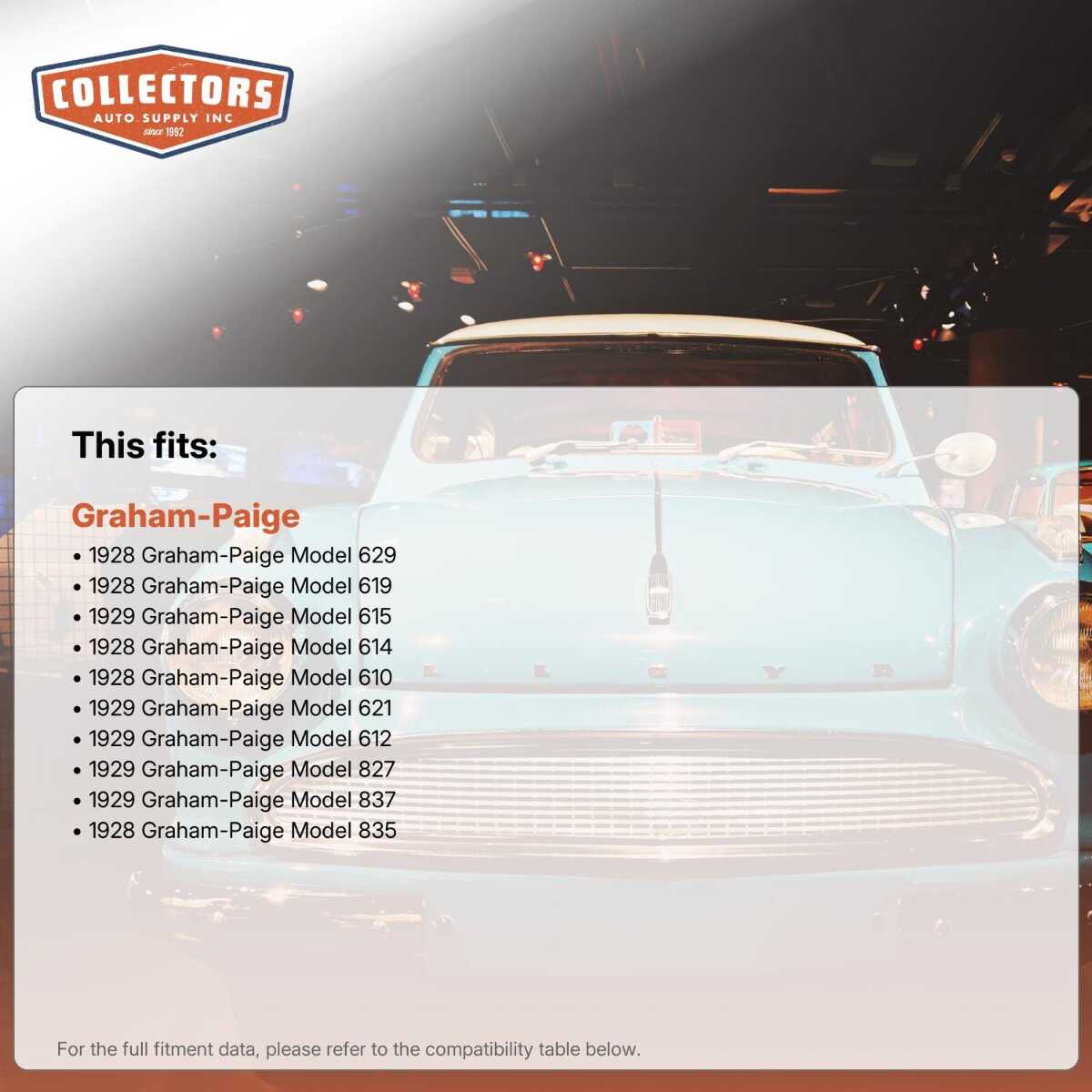 1928-29 Graham Firewall Insulator-Road/Touring, , 	Flat w/ Heatshield ,