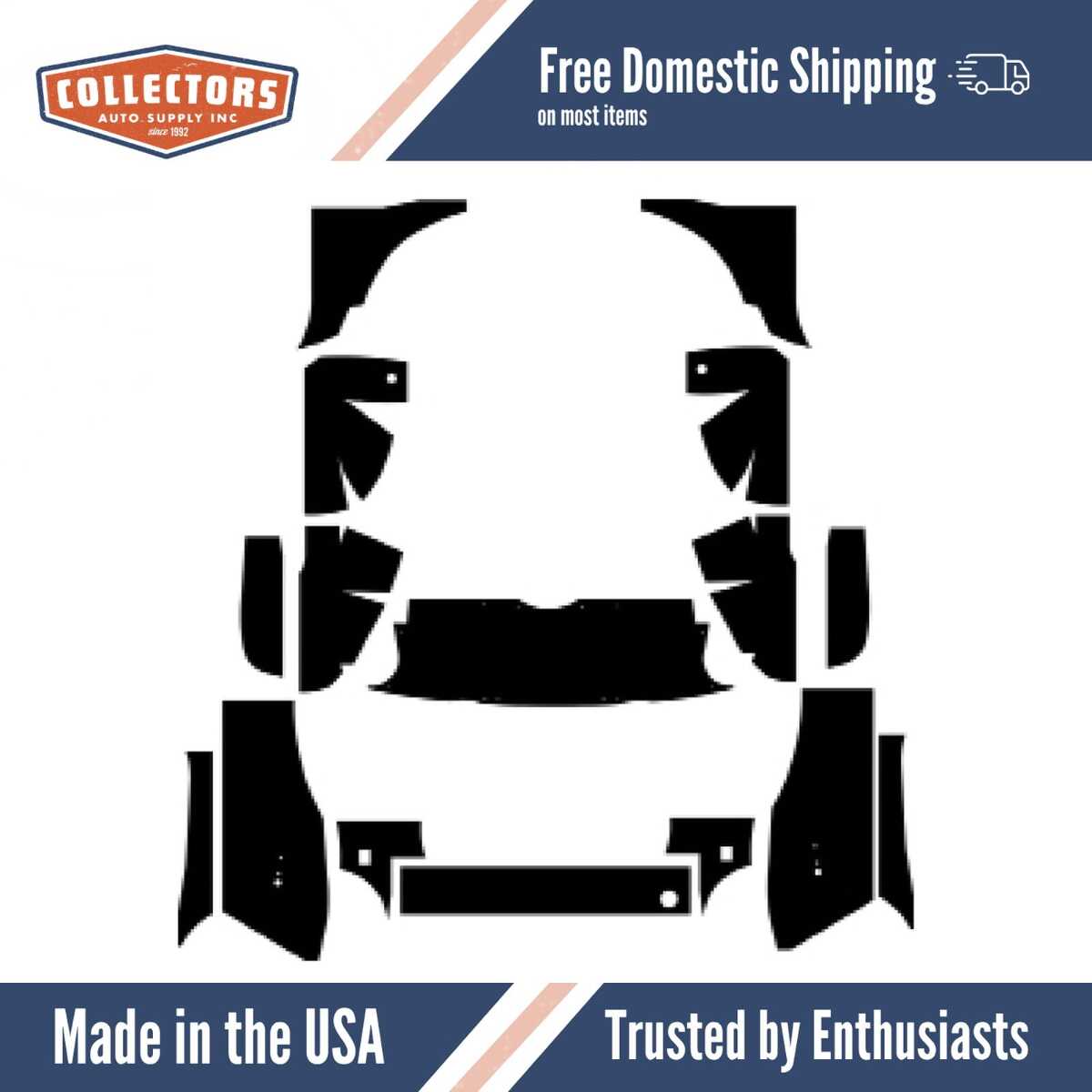 Body Panel Insulation Sound Deadener Kit for 1962-1974 MG MG-B Roadster