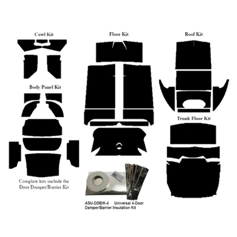 Kick Panel Insulation Kit for 1941-1948 Mercury Fordor Sedan Cowl