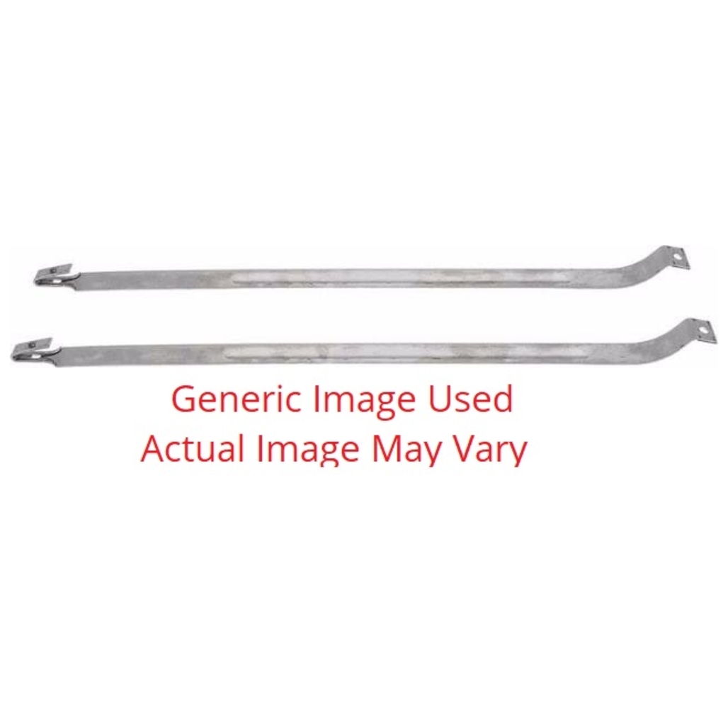 Gas Tank Straps for 1968-72 Chevrolet Nova W/Mounting Hardware W/Rib Grey/Black