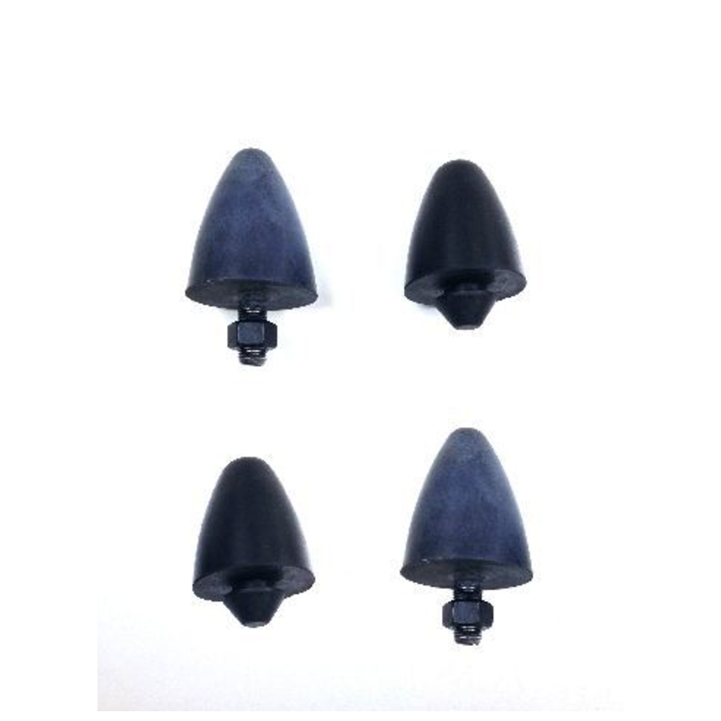 Front Suspension Rubber Bumper Set (4 Pieces) for 1953-1962 Chevrolet Corvette