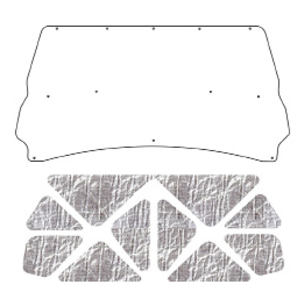 Hood Insulation Pad Heat Shield for Dodge Truck 1994-2002, ABS Material, Ultimate Sound & Heat Insulation, Easy Installation.
