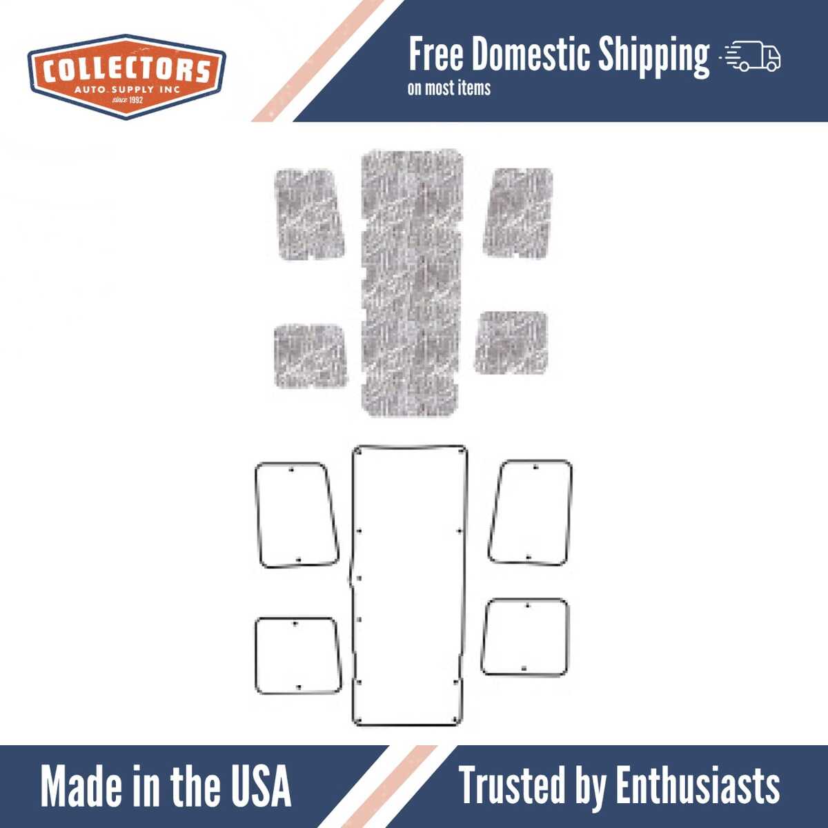 Premium Hood Insulation Pad Heat Shield for Chevrolet Corvette - Ultimate Sound & Heat Insulation, Easy Installation Kit