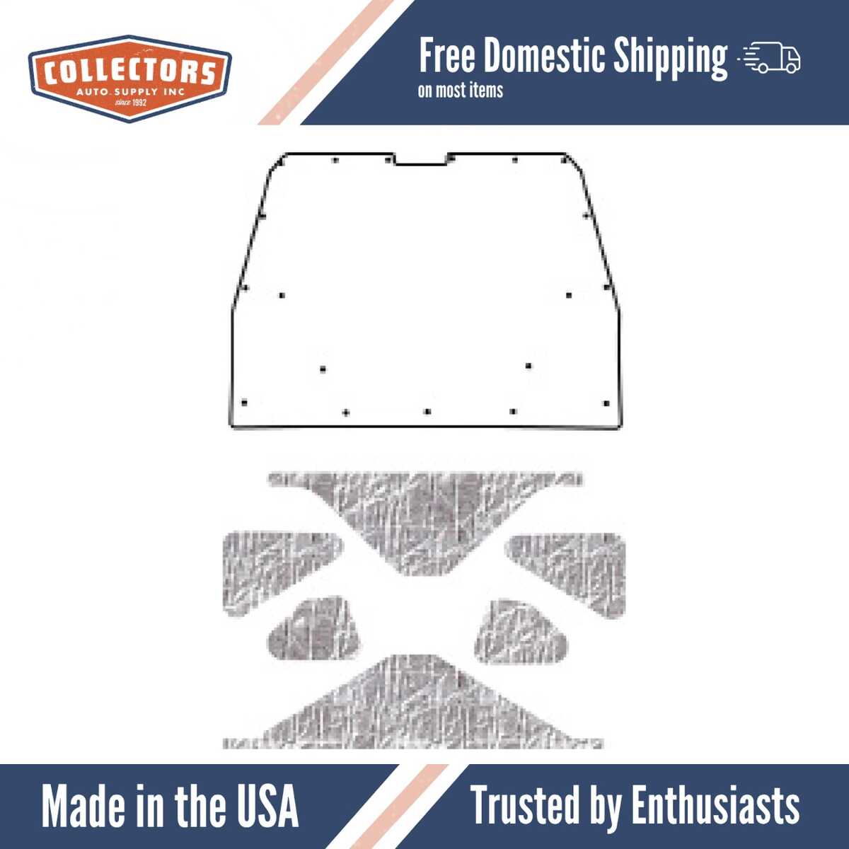 Premium Hood Insulation Pad Heat Shield for 1978-1980 Chevy Monte Carlo G-Body - Ultimate Sound and Heat Insulation