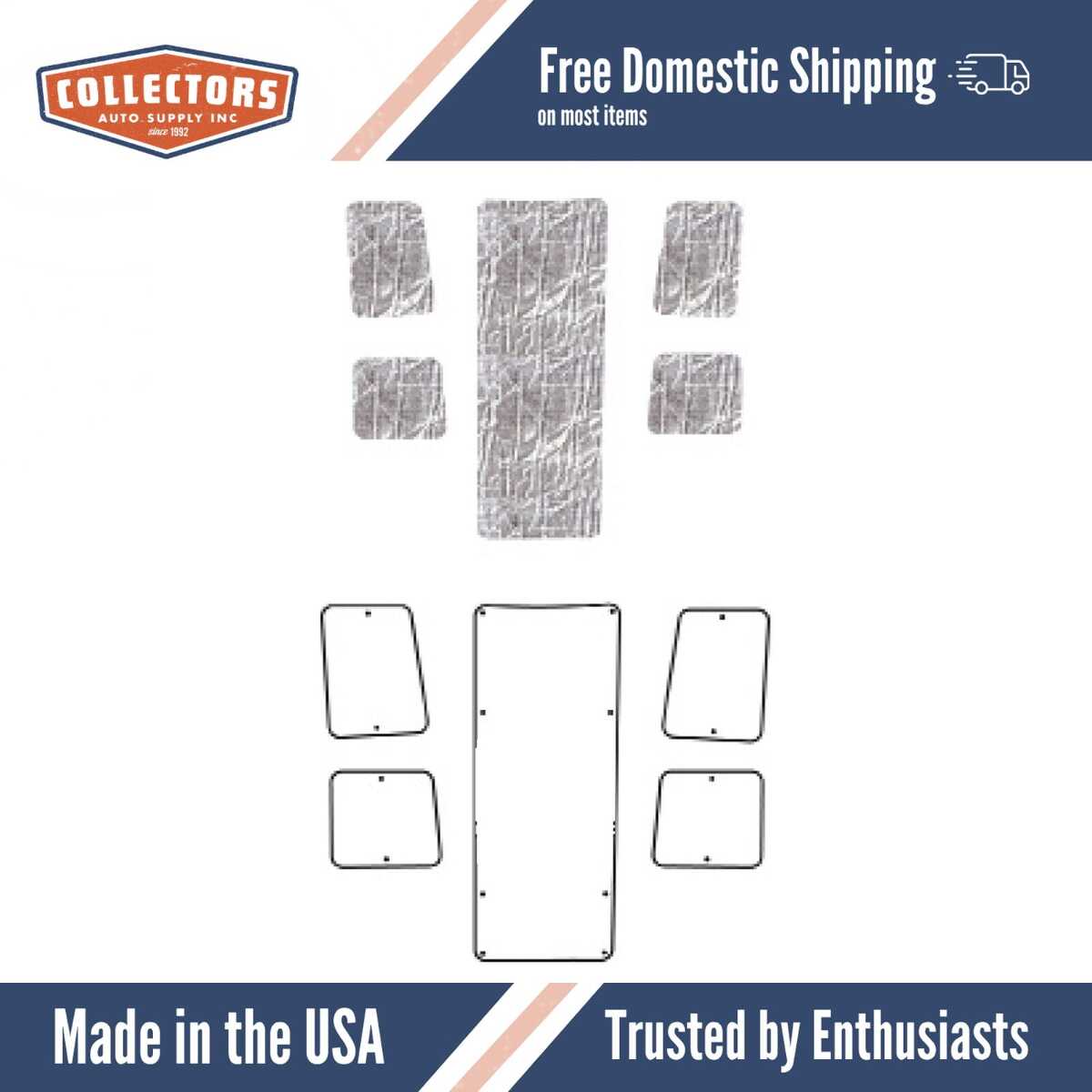 Hood Insulation Pad Heat Shield for Chevrolet Corvette - Ultimate Sound and Heat Insulation, Quality ABS Material