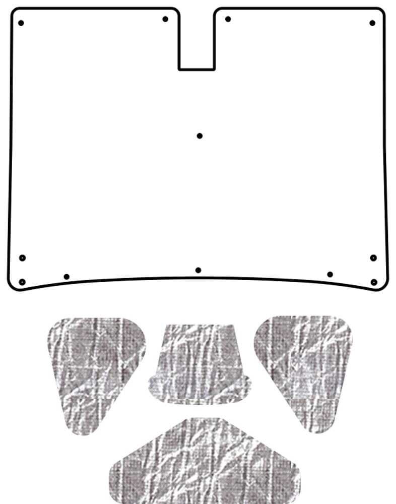 Trunk Lid Insulation Pad Cover for 1957 Chevrolet Under Trunk Cover Smooth