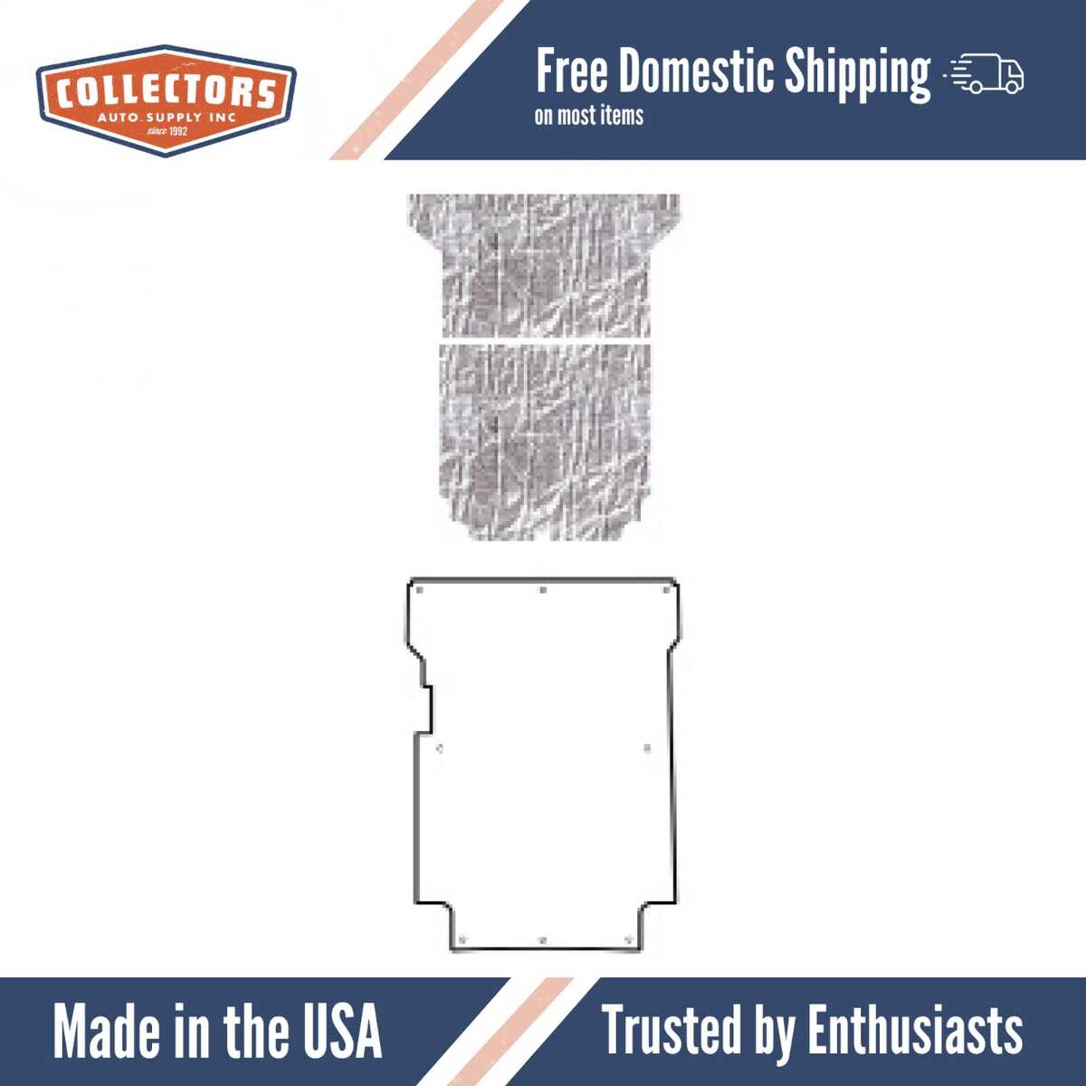 Premium Hood Insulation Pad Heat Shield for Chevrolet Corvette 1958-1962 - Ultimate Sound & Heat Insulation, Easy Install