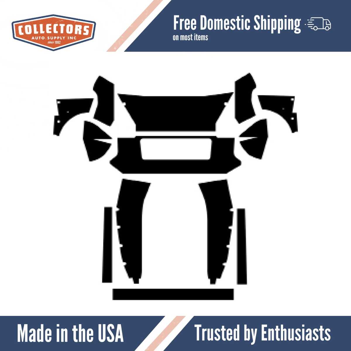 Body Panel Insulation Sound Deadener Kit for 1955-1962 MG MG-A Coupe