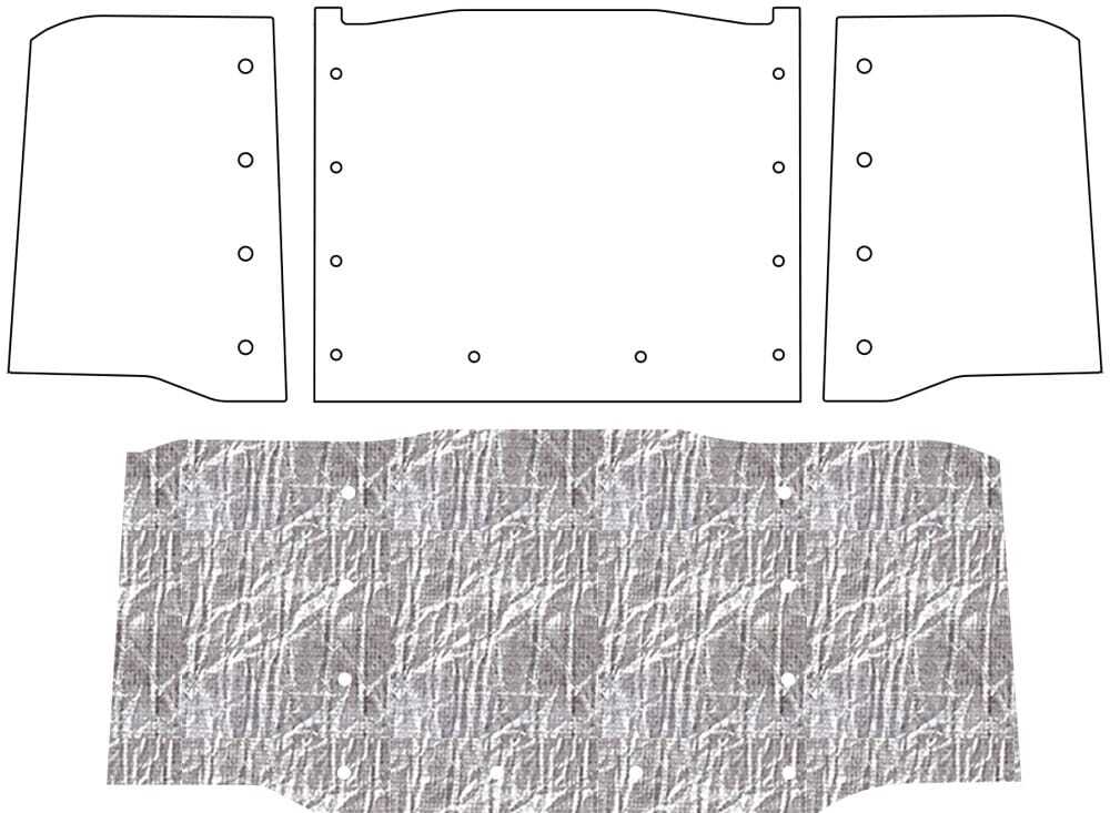 Premium Hood Insulation Pad Heat Shield for Dodge Truck 1961-71 | Ultimate Sound & Heat Insulation, ABS Material