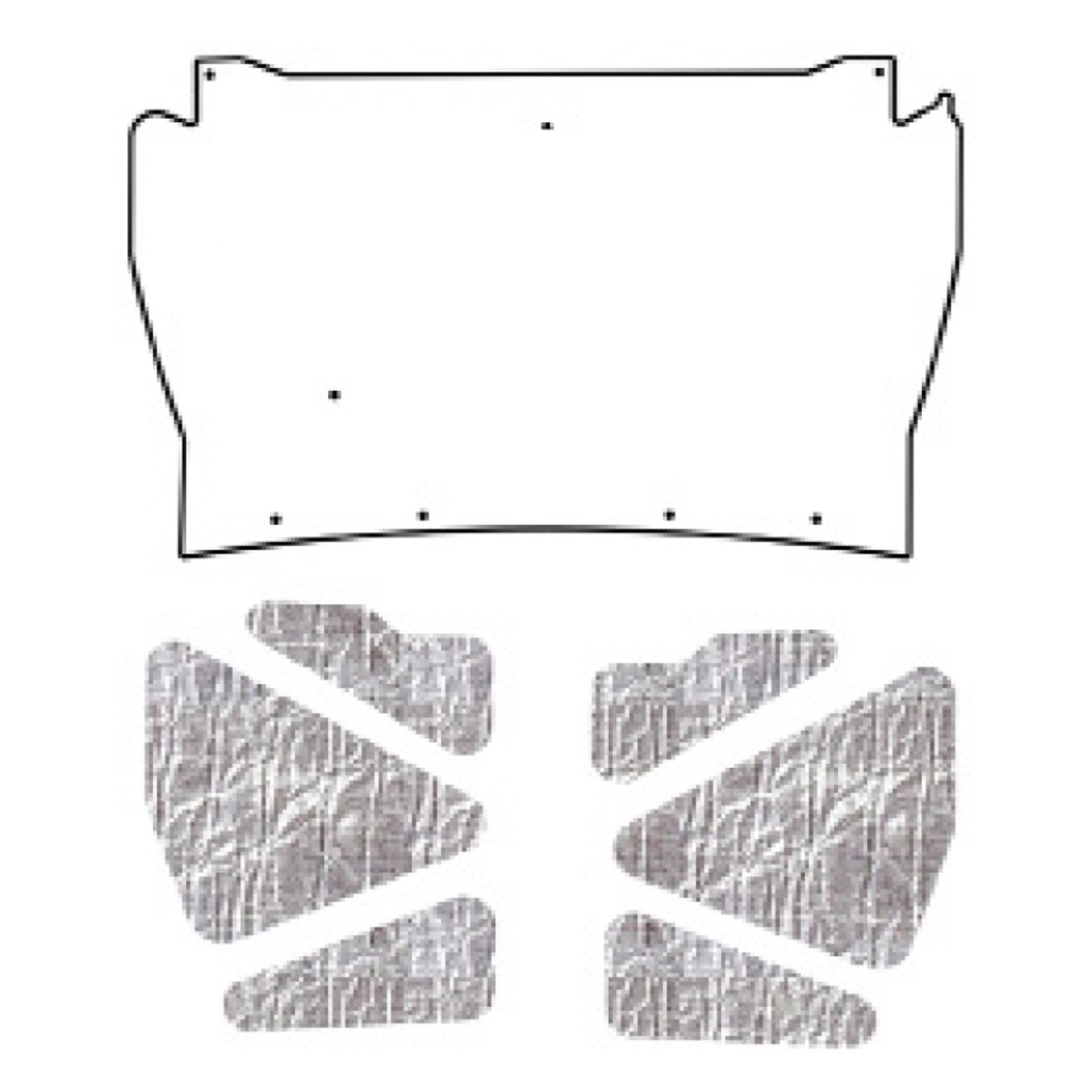Premium Hood Insulation Pad Heat Shield for Ford Bronco 1987-91 | Ultimate Sound & Heat Insulation, ABS Material, Made in USA