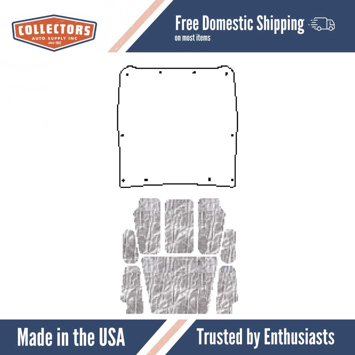 Hood Insulation Pad Heat Shield for 1968-1970 AMC Javelin