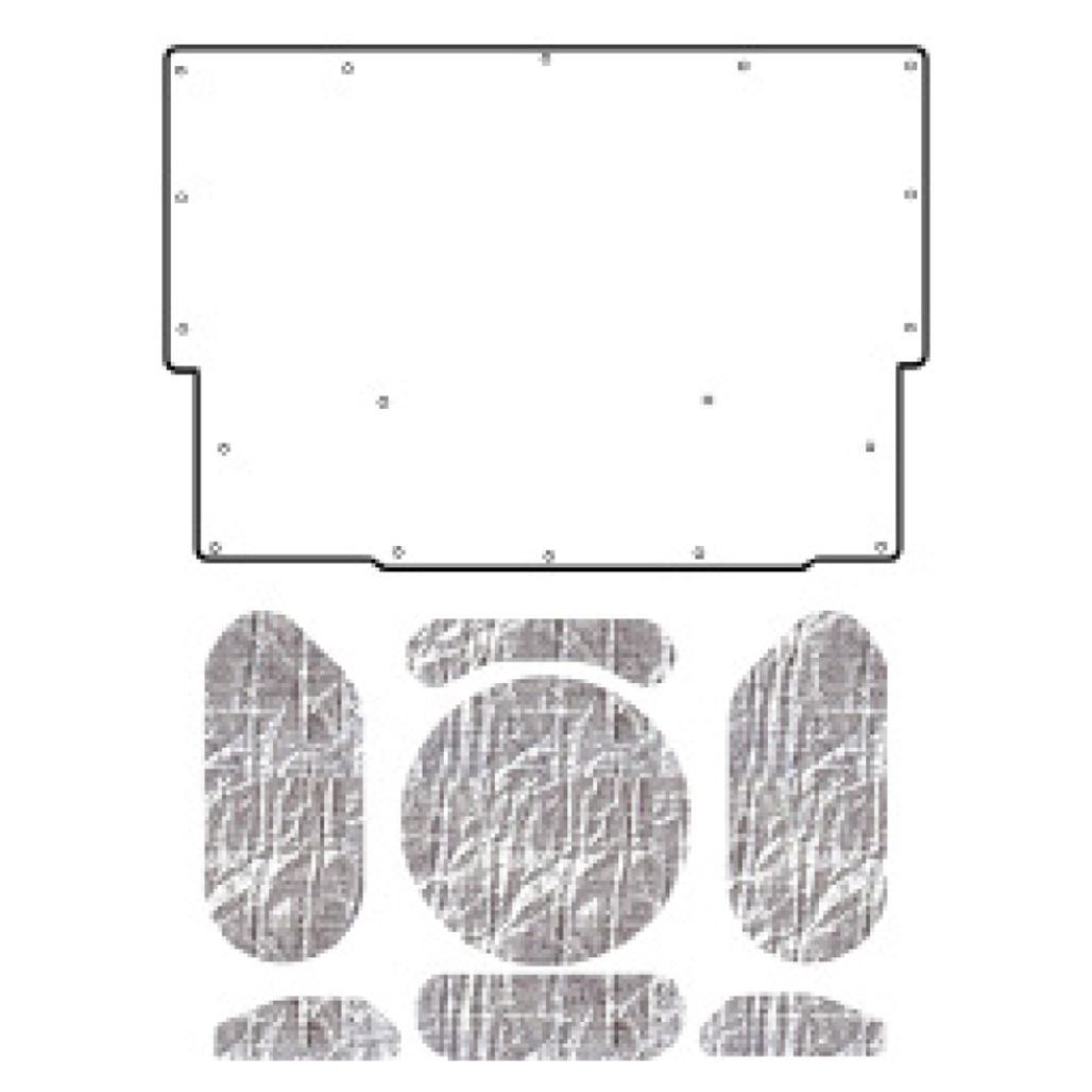 Hood Insulation Pad Heat Shield for Chevrolet A-Body - Ultimate Sound & Heat Insulation, ABS Material, Easy Installation.