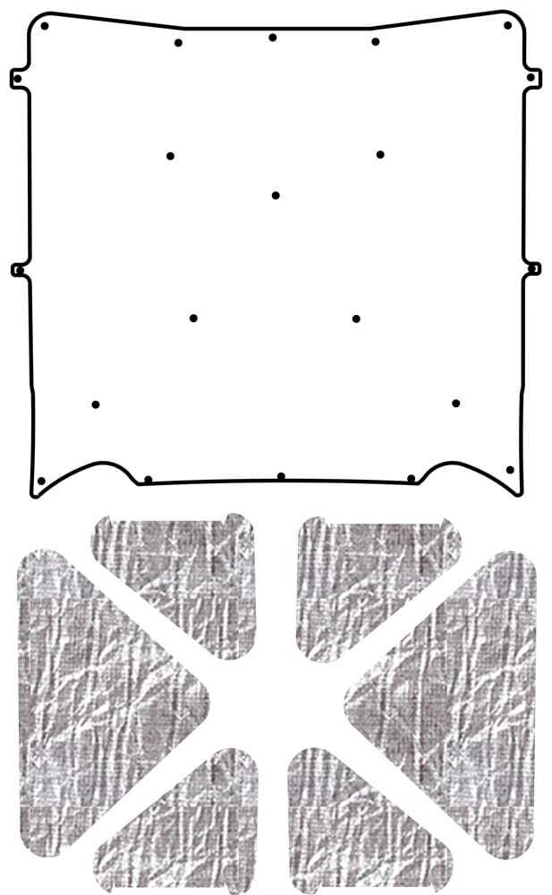 Premium Hood Insulation Pad Heat Shield for Pontiac A-Body - Ultimate Sound & Heat Insulation, Easy Installation, US-Made