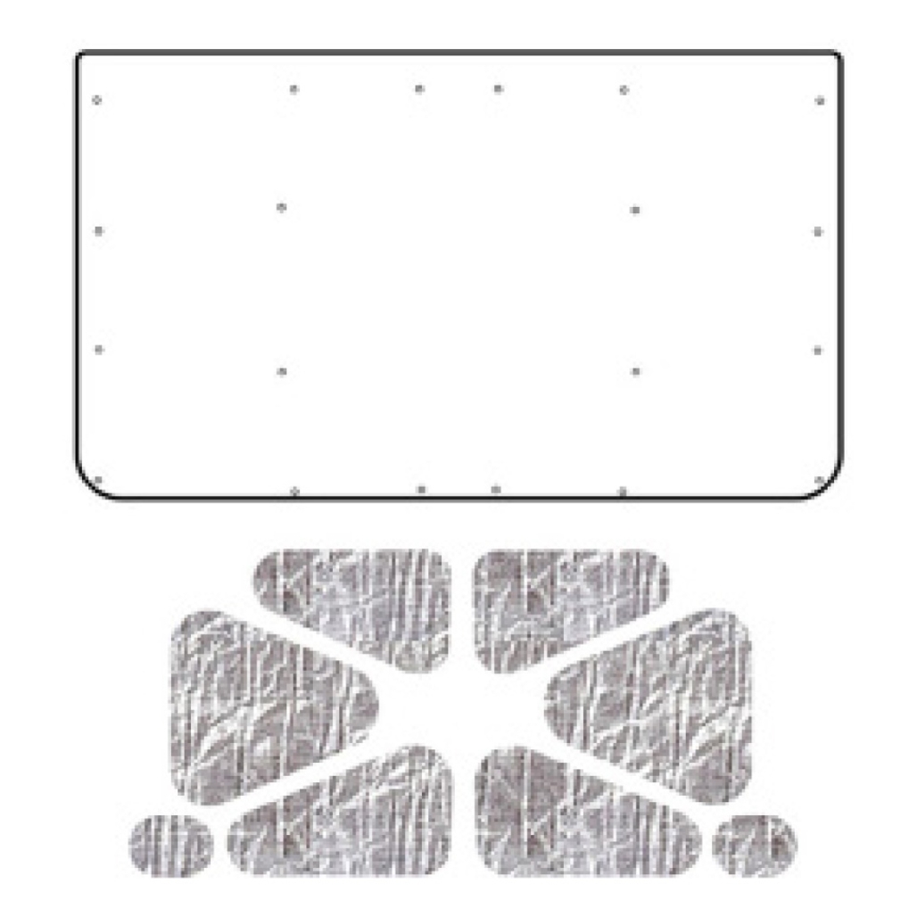 Premium Hood Insulation Pad Heat Shield for Chevrolet Blazer 73-80 - Ultimate Sound & Heat Insulation, Easy Installation.