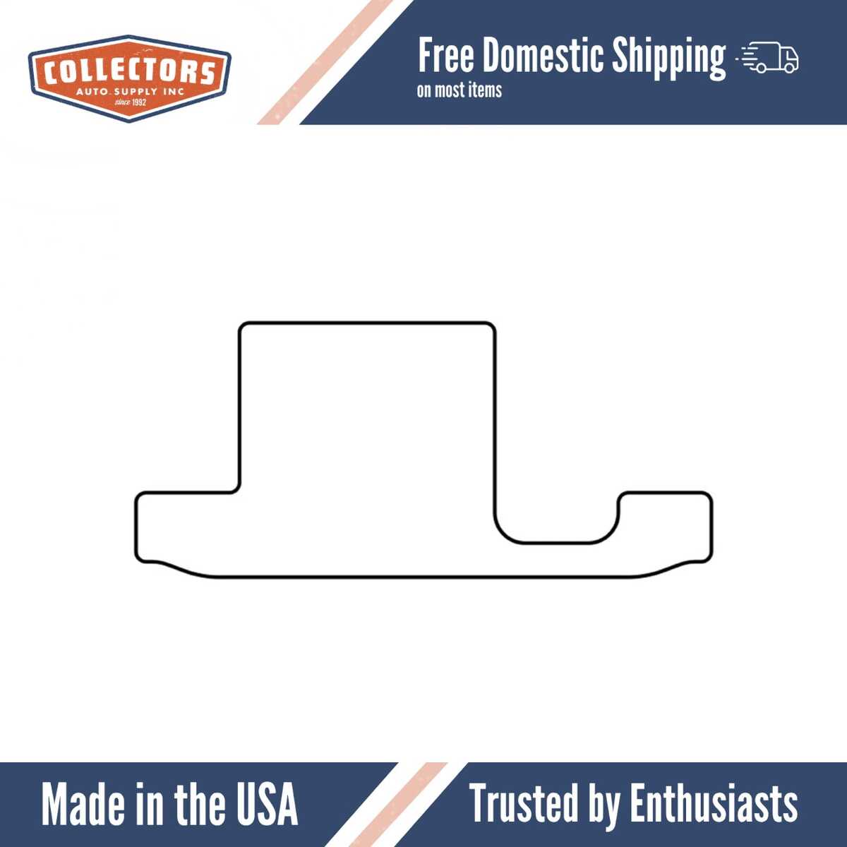 Trunk Floor Mat Cover for Classic Dodge/DeSoto/Plymouth Coupe/Sedan, High-Quality Rubber, Protects Trunk from Spills & Debris