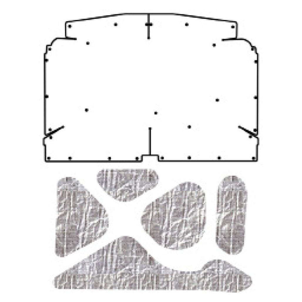 Premium Hood Insulation Pad Heat Shield for Chevrolet Vega 1971-77, AcoustiShield & ABS Materials, Sound & Heat Insulation