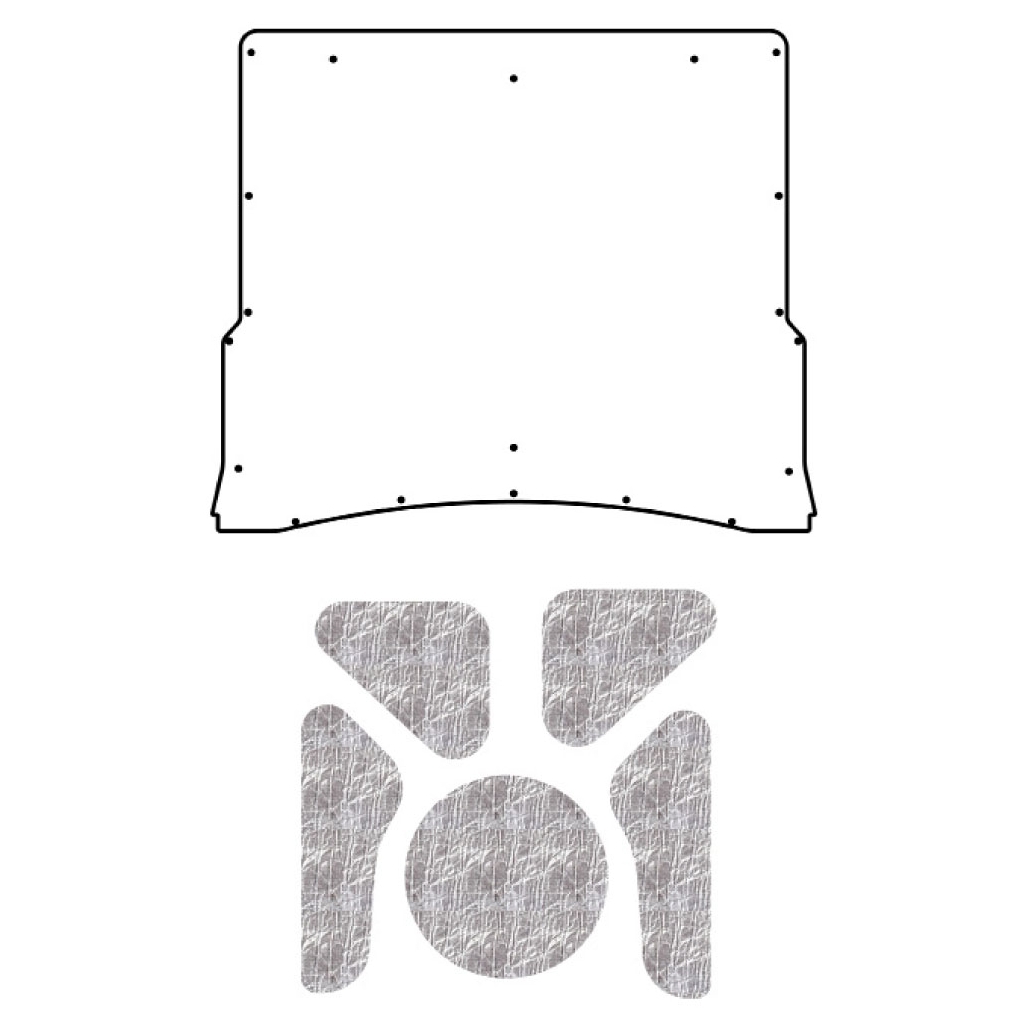 Premium Hood Insulation Pad & Heat Shield for Chevrolet A-Body & El Camino, AcoustiShield ABS Material