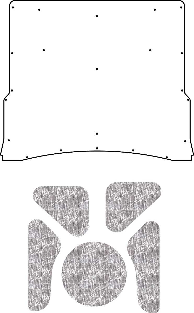 Premium Hood Insulation Pad & Heat Shield for Chevrolet A-Body & El Camino, AcoustiShield ABS Material