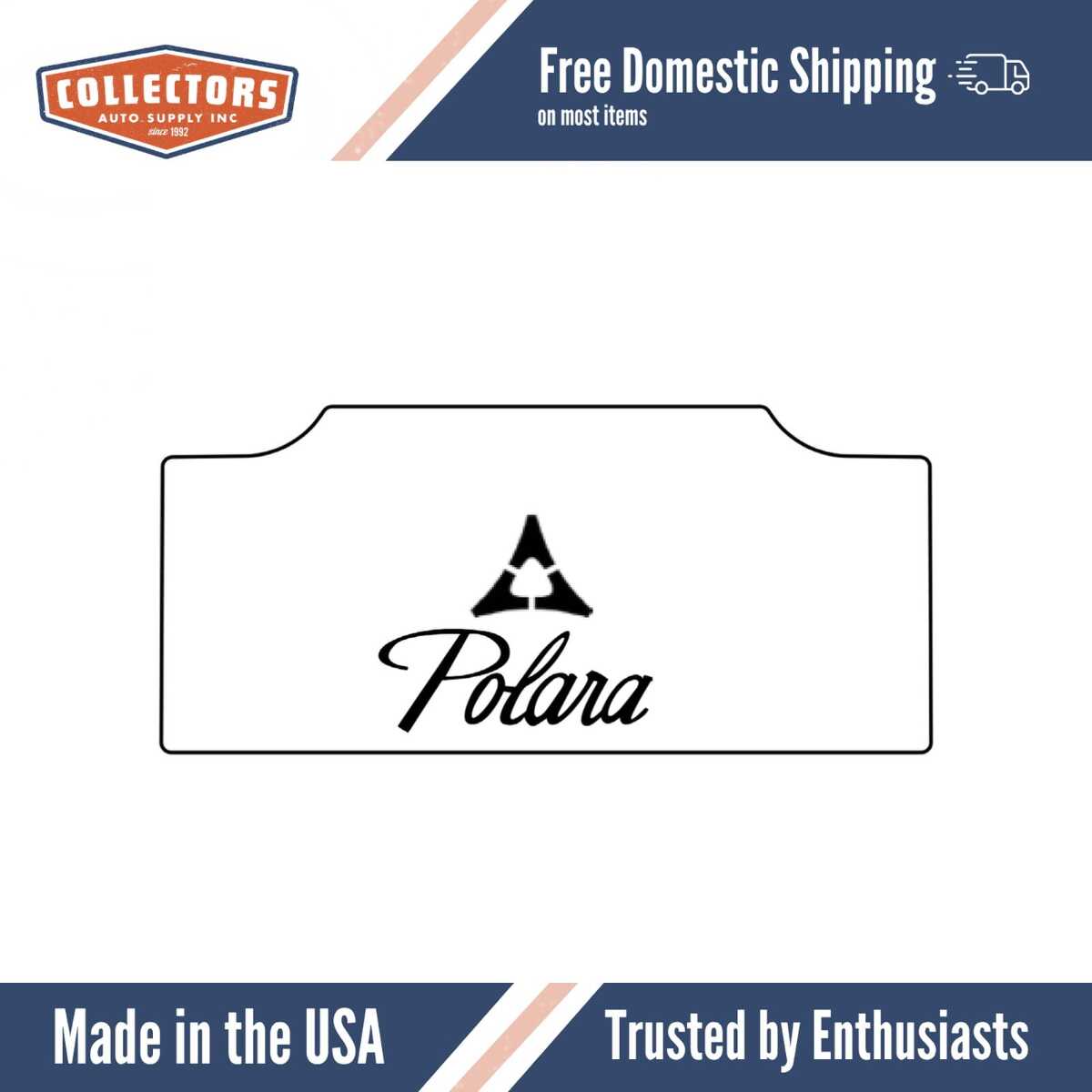 Trunk Floor Mat Cover for Classic Dodge Polara, High Definition Rubber, Protects from Spills, Mud, Snow, and Debris