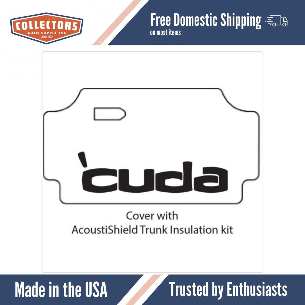 Trunk Floor Mat Cover for Classic Car Trunk, High Definition Rubber, Protects from Spills, Mud, Snow, and Debris!