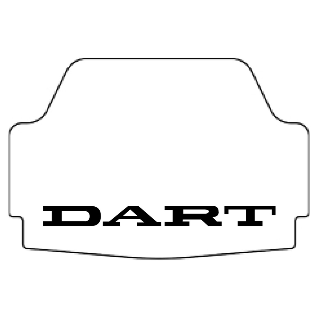 Trunk Floor Mat Cover for 73-76 Dodge Dart, High Definition Rubber, Protects Trunk from Spills, Mud, Snow, and Debris