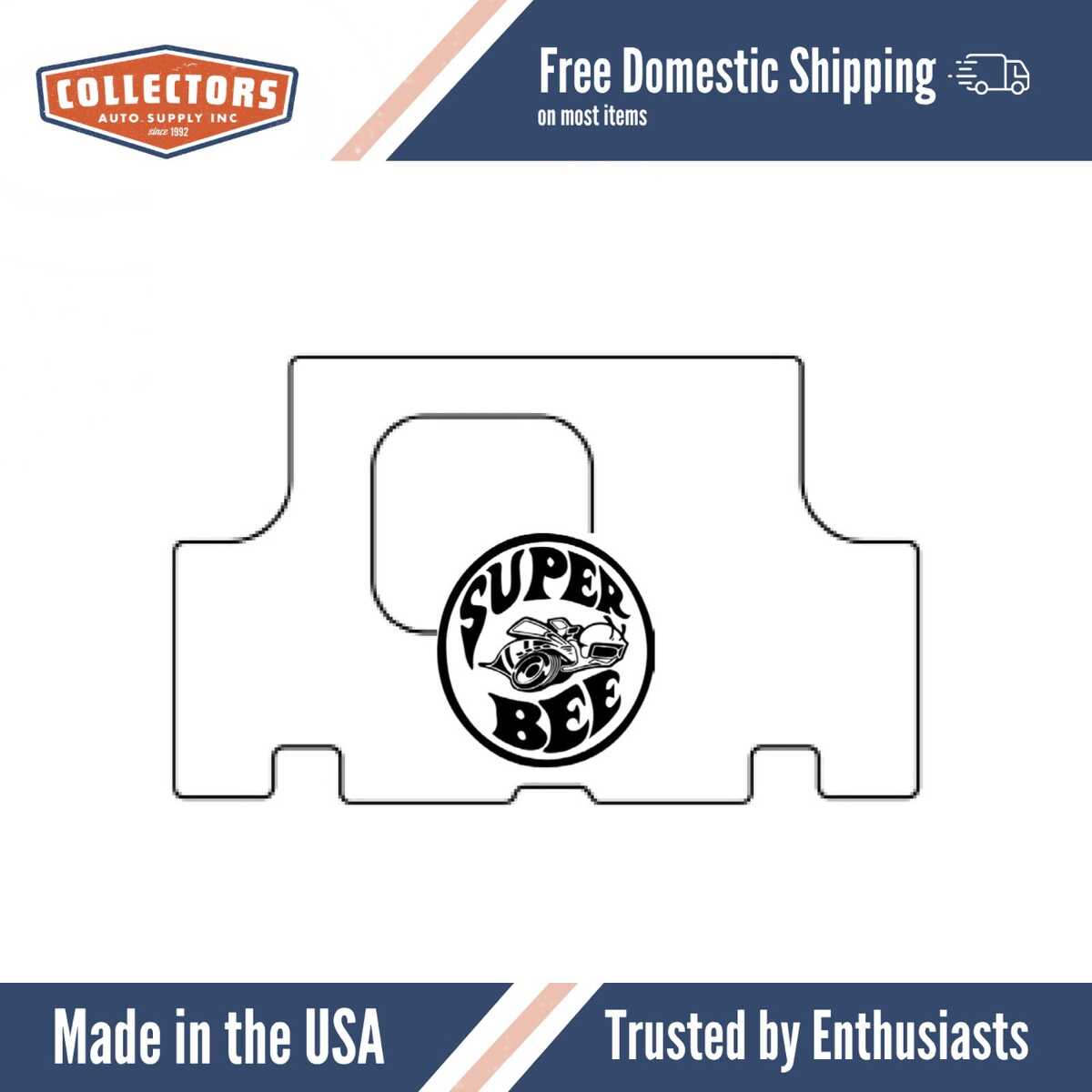 Trunk Floor Mat Cover for Classic Car Trunk, High-Quality Rubber, Protects from Spills, Mud, Snow & Debris, Easy to Install