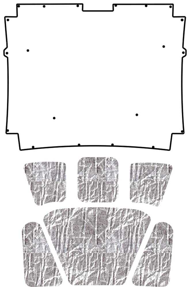 Premium Hood Insulation Pad Heat Shield for 1963-64 AMC Ambassador - Ultimate Sound & Heat Insulation, Easy Installation Kit